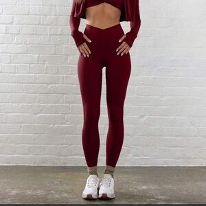 Muse Burgundy Leggings
